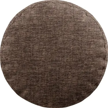 Подушка круглая «Кортин» рогожка димаут коричневый