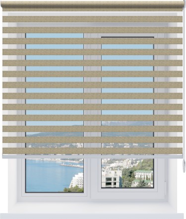 Рулонная штора День-ночь Savana ясень