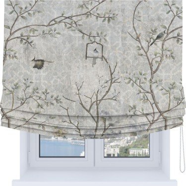 Римская штора Soft с мягкими складками, «Лунный сад»