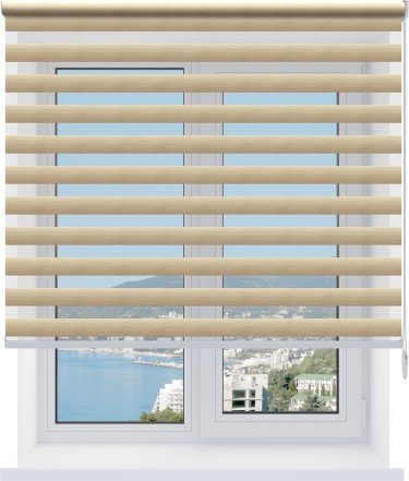 Рулонная штора День-ночь Libra бежевый