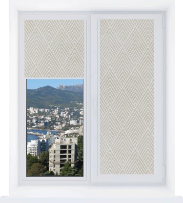 Рулонная штора Уни 2 с принтом Арлекино