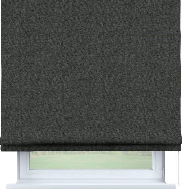Римская штора «Кортин» для проема, стиф димаут графит