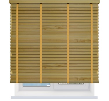 Бамбуковые жалюзи с тесьмой 50 мм. натуральный