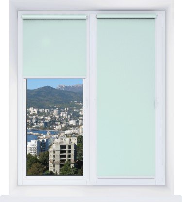 Рулонная штора Мини Респект DM бирюза 37