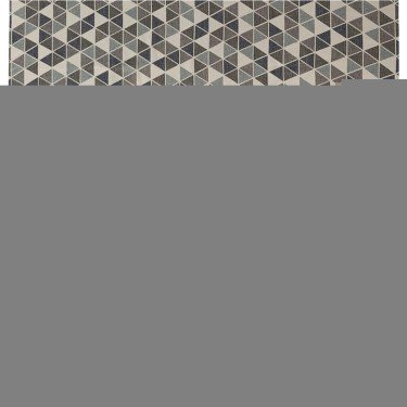 Римская штора Soft с мягкими складками, ткань димаут «Треугольники синие»