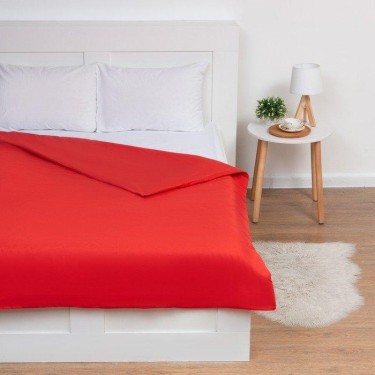 Пододеяльник Этель 200х217±3см, цвет красный, поплин, 125 г/м²