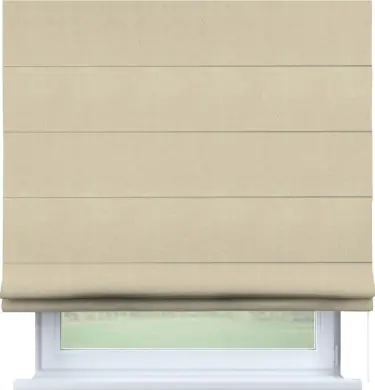 Римская штора «Кортин» для проема, ткань блэкаут однотонный, цвет бежевый