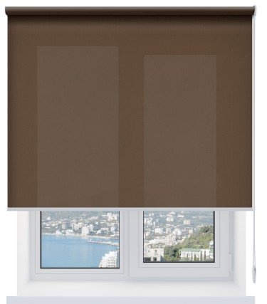 Рулонная штора Респект DM 11 коричневый