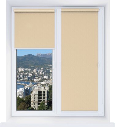 Рулонная штора Мини Эко абрикосовый 07