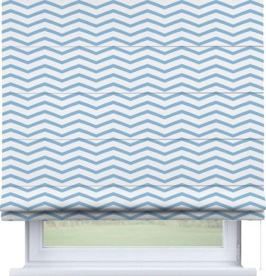 Римская штора «Кортин» для проема «Зигзаг мелкий»