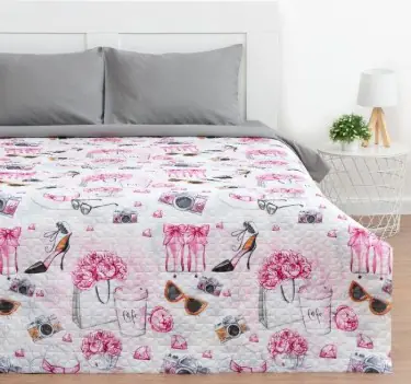 Покрывало Экономь и Я "Гламур" 180*210±5см,микрофайбер,210 г/м2,100% п/э