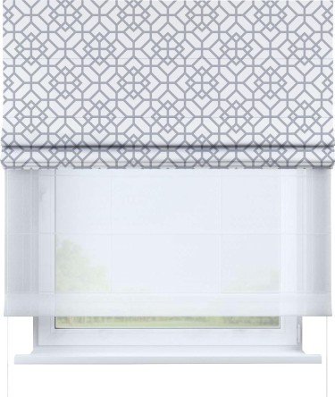 Римская штора «Кортин» день-ночь «Архитектурный орнамент»