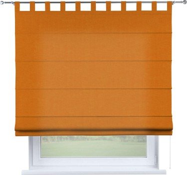 Римская штора «Кортин», канвас оранжевый, на петлях