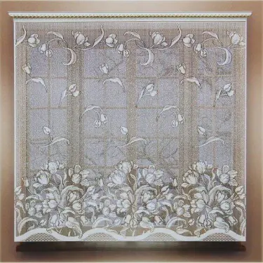 Штора 160х165 см, белый, 100% п/э, без шторной ленты