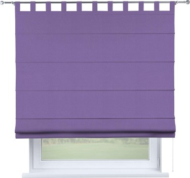 Римская штора на петлях «Кортин», ткань блэкаут однотонный, сиреневый