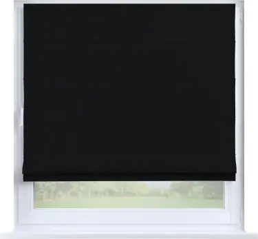 Римская штора «Кортин», блэкаут однотонный лиловый, на створку