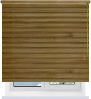 Бамбуковые жалюзи 25 мм. кофе