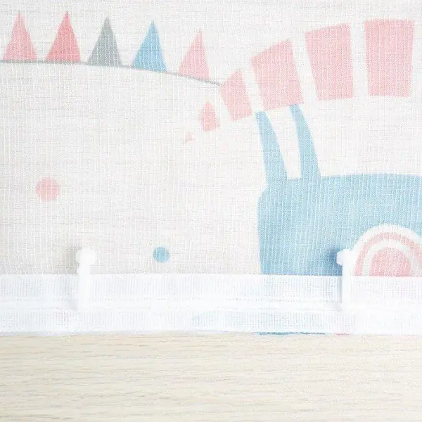 Штора вуаль детская Лошадки 300х260см, тюль, пэ100%