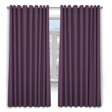 Шторы на люверсах ткань блэкаут однотонный, фуксия