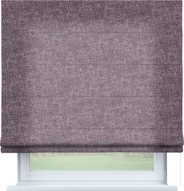 Римская штора «Кортин» для проема, ткань лён кашемир фиолетовый