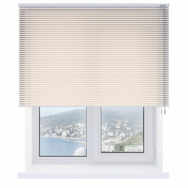 Горизонтальные жалюзи 10538 слоновая кость с перфорацией