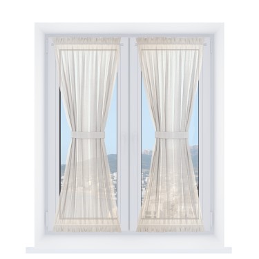 Песочные часы «Кортин», тюль шампань