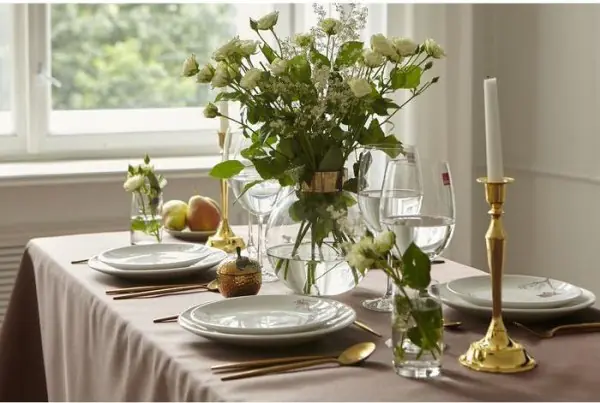 Скатерть Этель Cozy 150*180 +/-3см, цв.кофейный, пл. 192 г/м2, хл с ВГМО